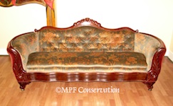 Antebellum Walnut Sofa 